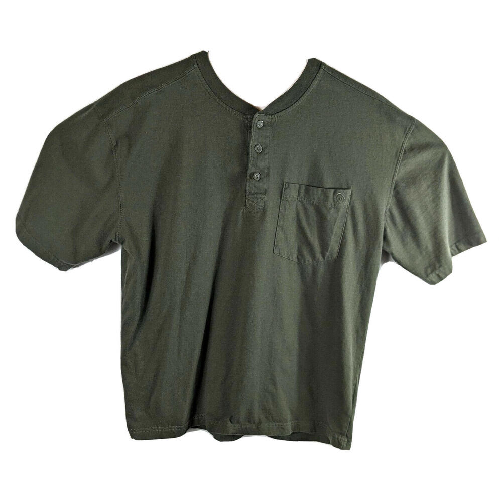 Wolverine PC Wick Shirt Size M Medium Short Sleeve Button Collar Green